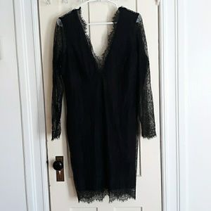 Black Lace Bodycon Dress (H&M Divided)